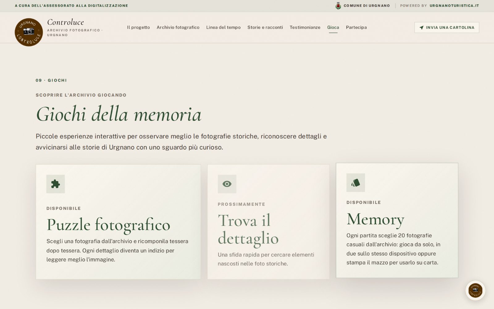 Anteprima giochi della memoria