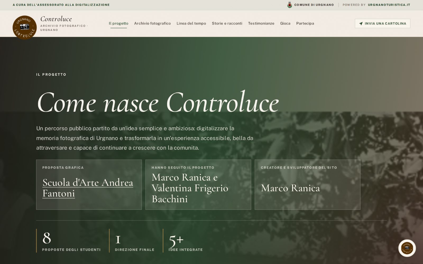 Anteprima pagina del progetto